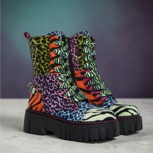 Colorful Patterned Women's Boots